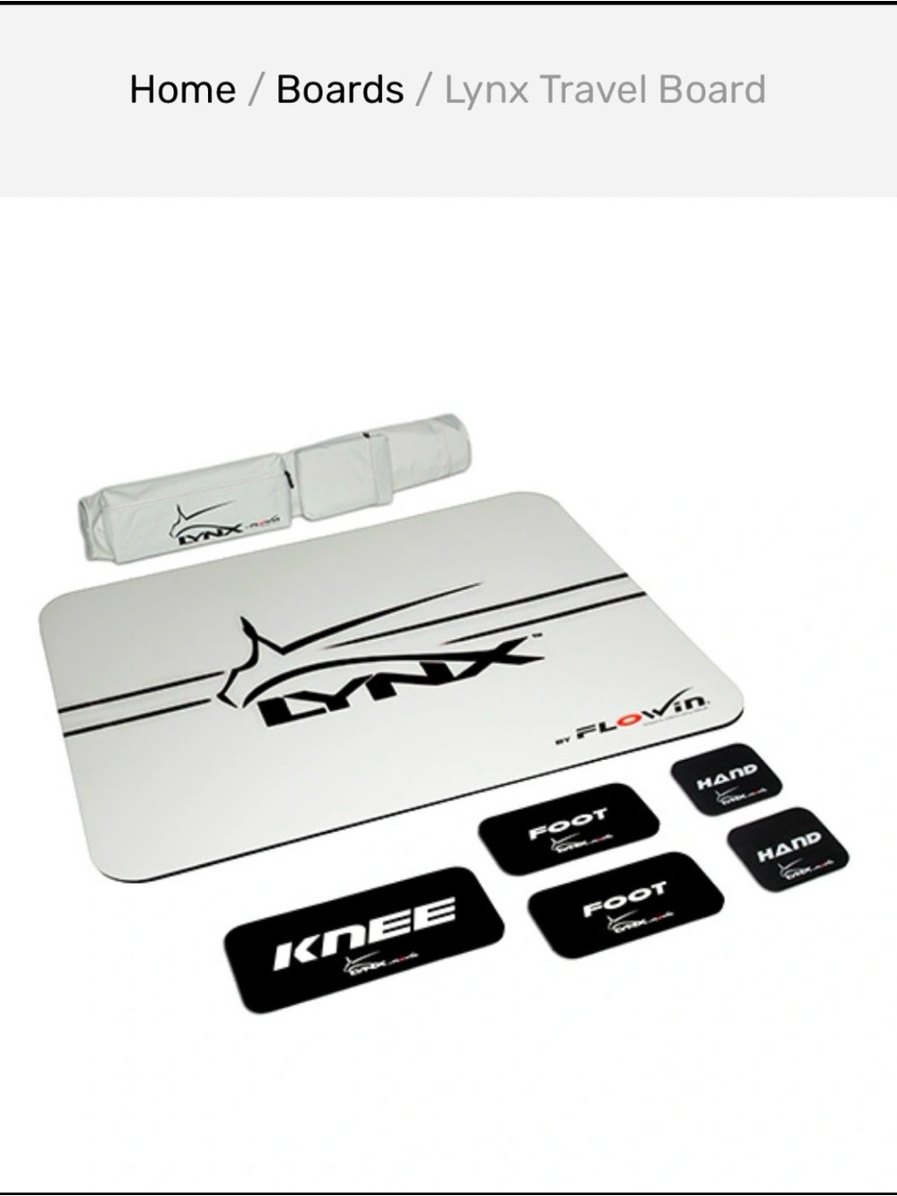 Travel Board - White Travel Balance Board with Carry Bag